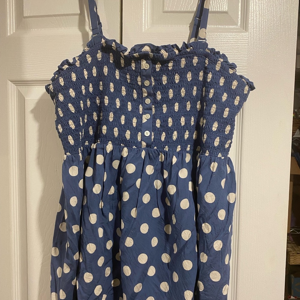 Blue Polka Dot tank